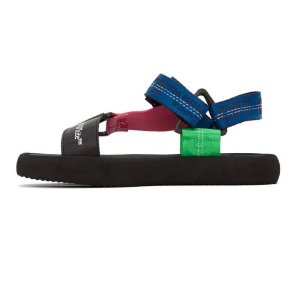 Off-white Navy And Pink Micro Trek Sandals - size 7.5
